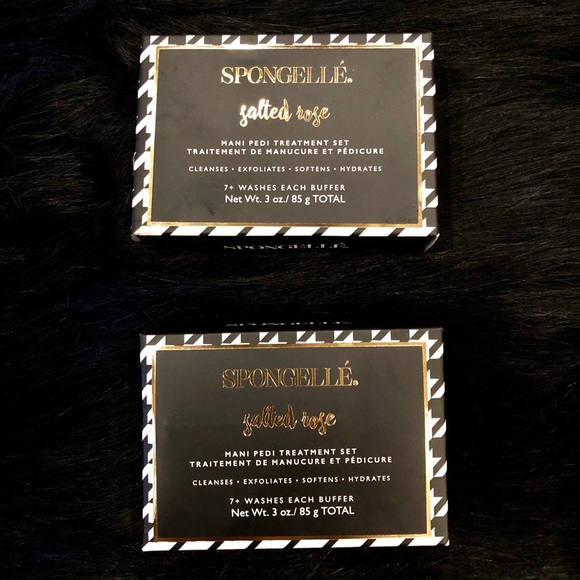 Spongelle. Salted Rose. Mani Pedi Treatment Set. - Picture 1 of 2